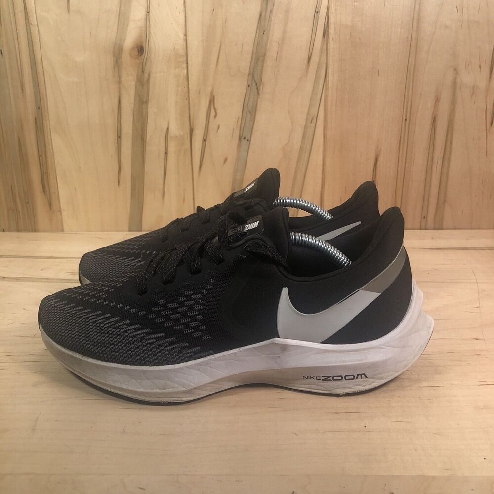 Nike Zoom Winflow 6 Womens 7 M Black Gray White Running Shoes AQ8228-003